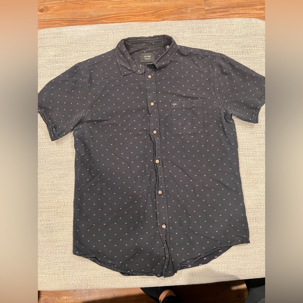 Globe Black Men's Button Down Shirt
